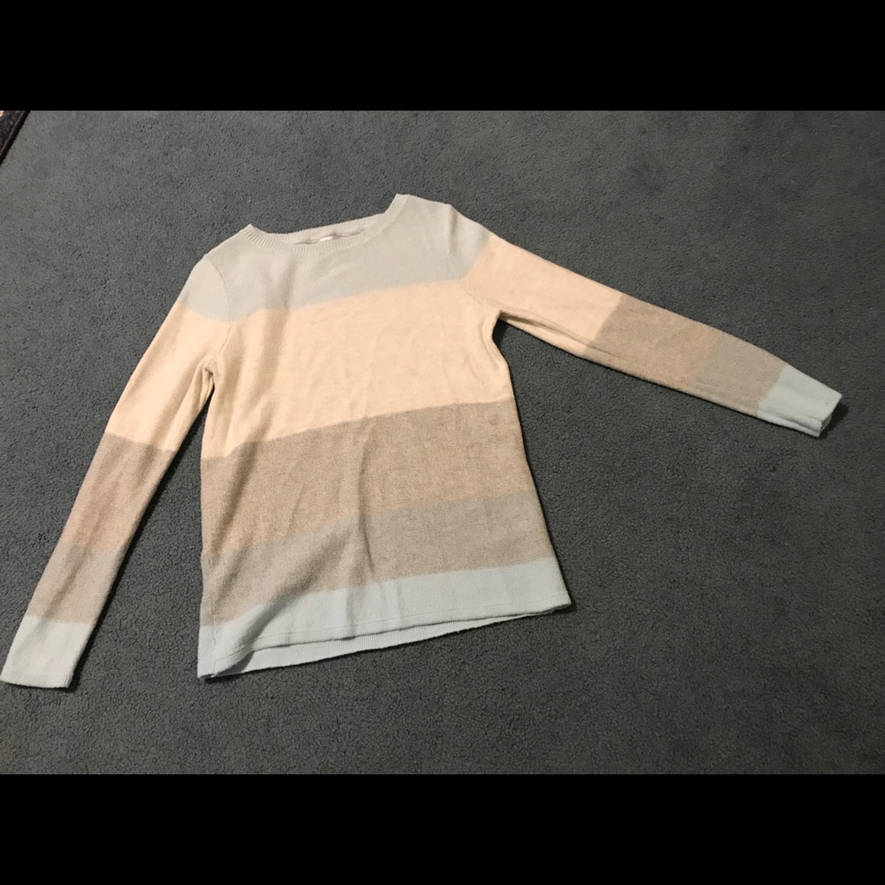 Color block sweater